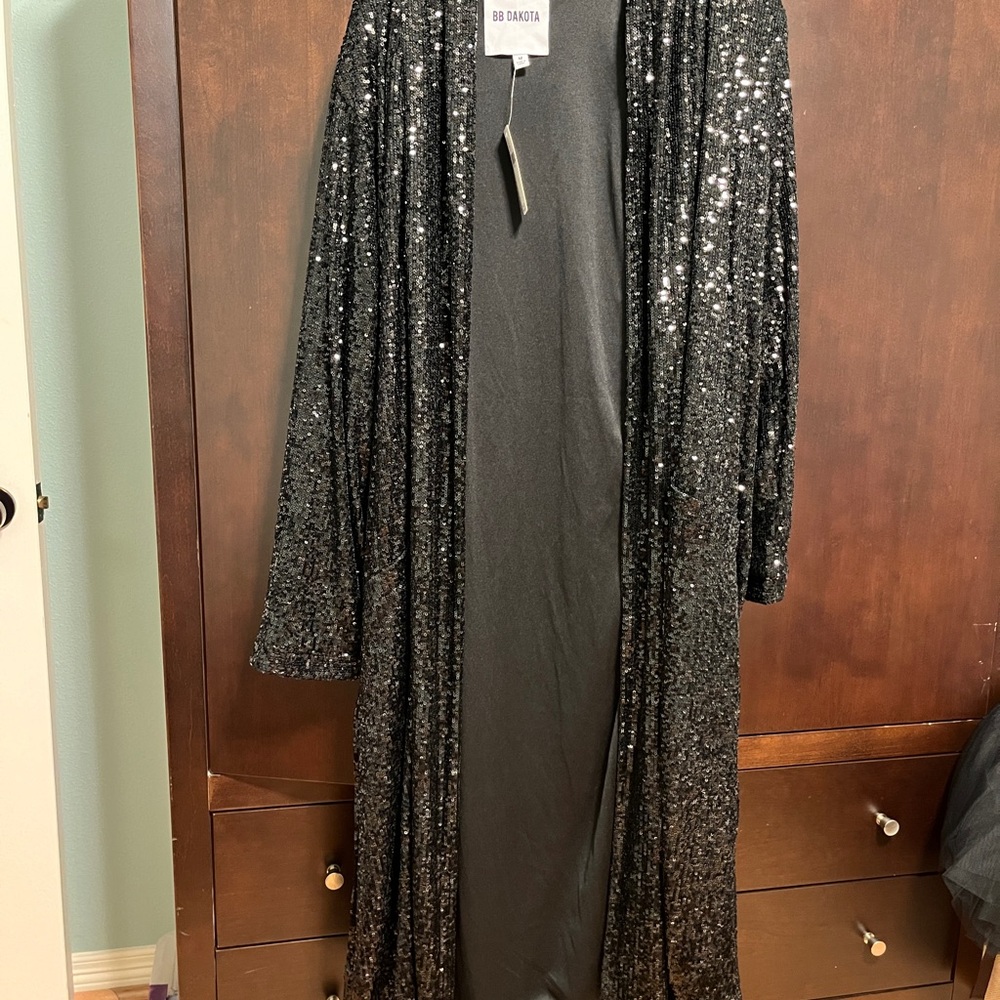 BB Dakota Black Sequin Jacket